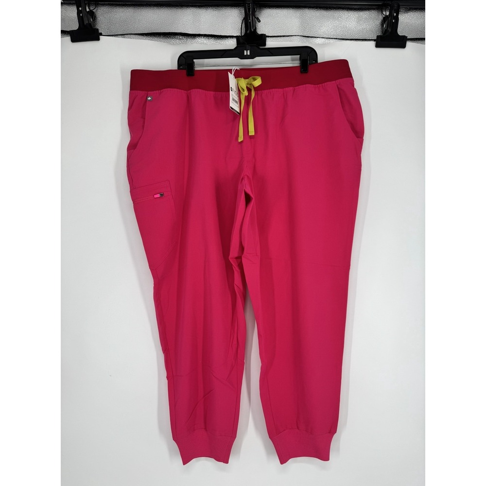 FIGS Technical Collection Zamora Joggers Scrub Pants Cargo Womens 4XL‎ Hot Pink